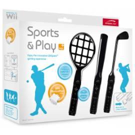 Zubehör für Konzole NINTENDO Sport &    Play Kit Plus für Wii - schwarz (SL-3483-SBK)