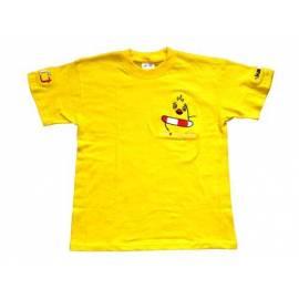 T-Shirt Herren Huhn ohne einen Kragen Größe M gelb