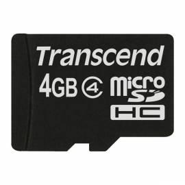 TRANSCEND 4 GB Class 4 MicroSDHC Speicherkarte (TS4GUSDC4)