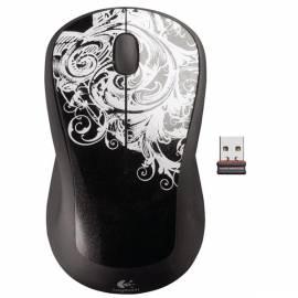 LOGITECH Wireless Mouse M310, Fleur Dark (910-002172) schwarz/weiss