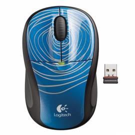 Maus LOGITECH Wireless M305, blau Blue Swirl (910-002177)