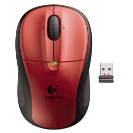 LOGITECH Wireless Mouse M305, Crimson Red (910-002178) Red