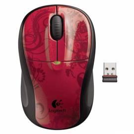 LOGITECH Wireless Mouse M305, Red Tendrils (910-002185) rot