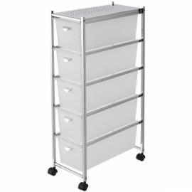 Badezimmer-Rack HART &   HOLM 97504 silber/weiss