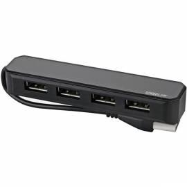 USB Hub SPEED LINK SL-7415-SBK Nobil 4-Port-USB-Hub schwarz