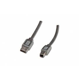 PC-Kabel und USB 2.0 DIGITUS/Stecker auf B-Stecker (DK-300119-050-D)