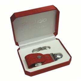 USB-flash-Disk PRESTIGIO Leather 8GB USB 2.0 + AVG/1 Jahr Red (PLDF08CRRDA)