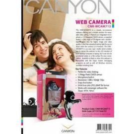 Webcamera CANYON CNR-WCAM713 Black &    Silber, 1.3mpx, Starfish hra