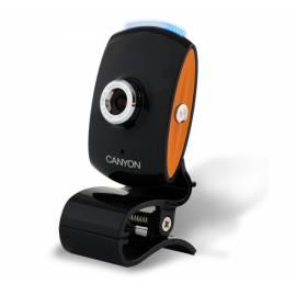 Webcamera CANYON CNR-WCAM420 schwarz &   Orange, 2.0mpx, Mikrofon, Face tracking-software