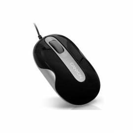 Mouse optisch, 800 dpi, CANYON 3tl + Rad, USB 2.0, schwarz-silber