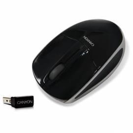 Benutzerhandbuch für USB wireless Lasermaus CANYON schwarz-silber 3tl. 1600dpi, Nano-Empfänger