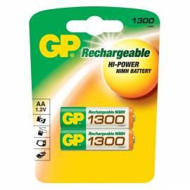 GP-Akku NiMH 1300mAh R06 GP, 130AAHC weiß/grün