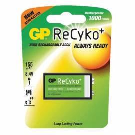 Batterie GP ReCyko + GP15R8HB 9V weiss/grün