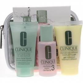 Kosmetika CLINIQUE Clinique 3step Hautpflege Set 3 30ml Liquid Facial Soap Öl Haut + 30ml Klärung Lotion 3 + 30 ml DDMGel + Tasche - Anleitung