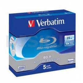 Handbuch für Aufnahme Medium VERBATIM 25GB 6 x Jewel-Box, 5ks/Pack (43715)