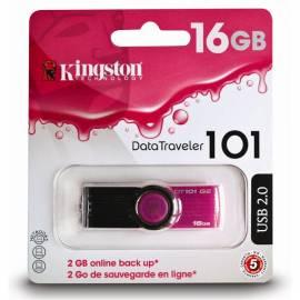 USB-flash-Disk KINGSTON 16 GB DT101G2 (KE-U3016-3AAR28)-Rosa