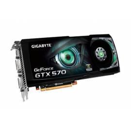 Grafik-Karte GIGABYTE 570GTX 1280 MB (320) aktiv 2xDVI HDMI DDR5 (GV-N570D5-13Ich-B)