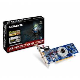GIGABYTE 8400GS 512 MB, nVidia Grafikkarte (128 MB) DDR3 (Turbocache) (GV-N84STC-512I) Bedienungsanleitung