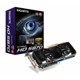 Grafikkarte GIGABYTE HD5870 1 GB (256) aktiv 2xDVI HDMI DDR5 (GV-R587OC-1GD)