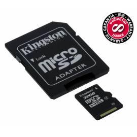 Speicherkarte KINGSTON Micro SDHC 32GB - Class 4 (SDC4 / 32GB) Gebrauchsanweisung