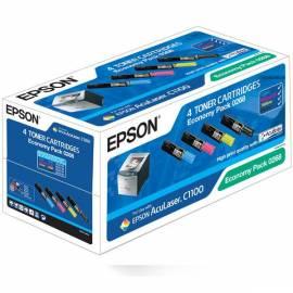 Toner EPSON AcuLaser S050268, 1500 Seiten (C13S050268) schwarz/rot/blau/gelb