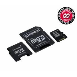Speicher Karte KINGSTON 32GB Micro SDHC-Speicherkarte - Klasse 4 (+ 2 Adapters) (SDC4/32 GB-2ADP)