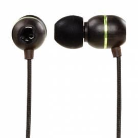 ULLCANDY Hu00c3u00b6lua Holz Ohrhörer schwarz/grün-Kopfhörer mit Mikrofon (23005400)