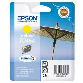 Bedienungshandbuch Tinte Refill EPSON T0454, 8 ml, RF (C13T04544020) gelb