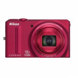 Digitalkamera NIKON Coolpix S9100 rot