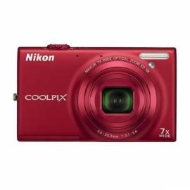 PDF-Handbuch downloadenDigitalkamera NIKON Coolpix S6100 rot