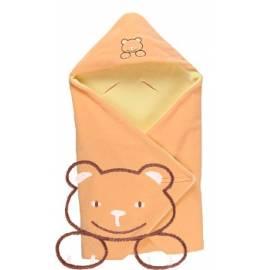 KAARSGAREN Doppel-fleece-Decke leuchtenden Teddybär gelb/orange