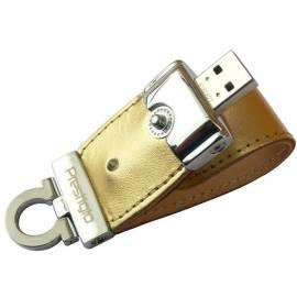 USB-flash-Disk PRESTIGIO Leather 16GB USB 2.0 + AVG/1 Jahr Gold (PLDF16PLGDA)