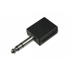 DIGITUS Adapter Stereo 6,3 mm Stecker auf 3,5 mm Buchse Stereo 2 x (AB-AV-104)