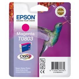 Benutzerhandbuch für Tinte EPSON T0803, 7 ml, bin (C13T08034030) rot