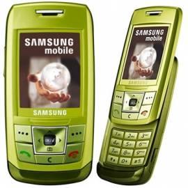 Datasheet Handy Samsung SGH-E250-grün