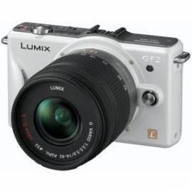 Digitalkamera PANASONIC Lumix DMC-GF2WEG-W (14 mm + 14-42 mm Objektiv) weiß