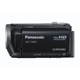 Benutzerhandbuch für Camcorder PANASONIC HDC-TM80EP-K, SD schwarz