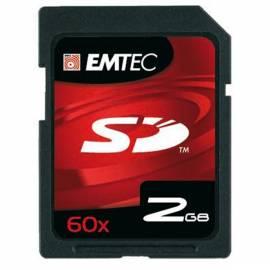 Bedienungshandbuch Speicher Karte EMTEC SD 2 GB