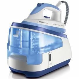 PHILIPS pflegeleichter Iron System GC8330/02 weiss/blau