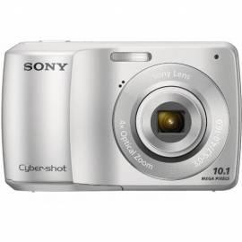 SONY Digitalkamera DSC-S3000, Silber + 2 GB + Ladegerät + Akku + Tasche Silber