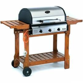 55392 LANDMANN Grill Edelstahl/Holz