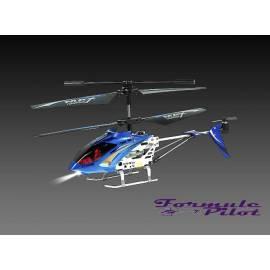 RC Hubschrauber PILOT 3 Formel Wertol Formel-1-Pilot mit Gyrem Demo Auto blau