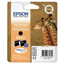 EPSON Tintenpatrone schwarz DOPPELPACK (C13T07114H10)-die Ware mit einem Abschlag (201666028)