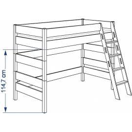 Postel PAIDI BIANCOMO 155 cm