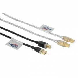 HAMA USB 2.0-Kabel PC-Verbindungskabel, 3 m (46772)