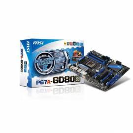 Motherboard MSI P67A-GD80 (B3) - Anleitung