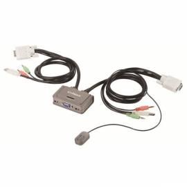 NET-Steuerelemente und WiFi EDIMAX USB Audio KVM-switch, 2-Ports, USB, integrierte Kabel (EK-2U2CA)