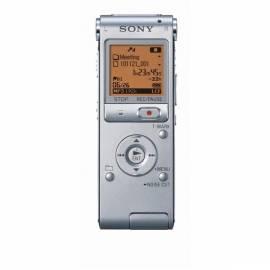 Voice-Recorder, SONY ICD-UX512 Silber Bedienungsanleitung