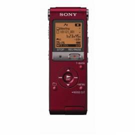 Handbuch für Voice-Recorder, SONY ICD-UX512 Red