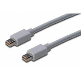 Kabel DIGITUS Mini DP/M - Mini DP/M 2.0 m (AK-340101-020-W)